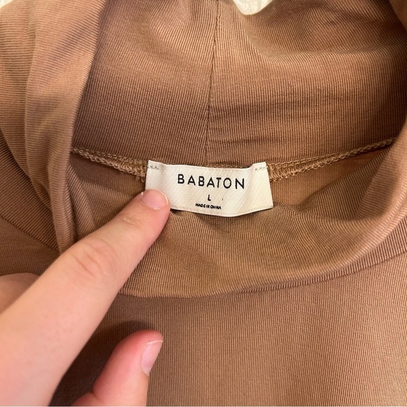 Babaton Camel Long Sleeve Turtleneck Top - Picture 3 of 6